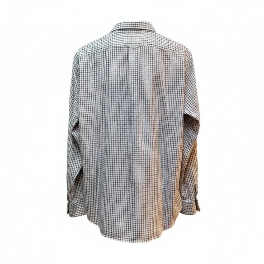 Polo Ralph Lauren Button Down Shirt XL Cream Red Plaid Classic Long Sleeve Pony